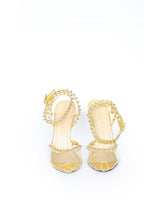 Charlotte Olympia Zımbalı Gold ve PVC Topuklu Ayakkabı Gold - 36